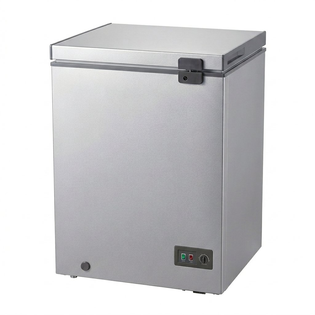 ELBA 130L Chest Freezer Grey Storage