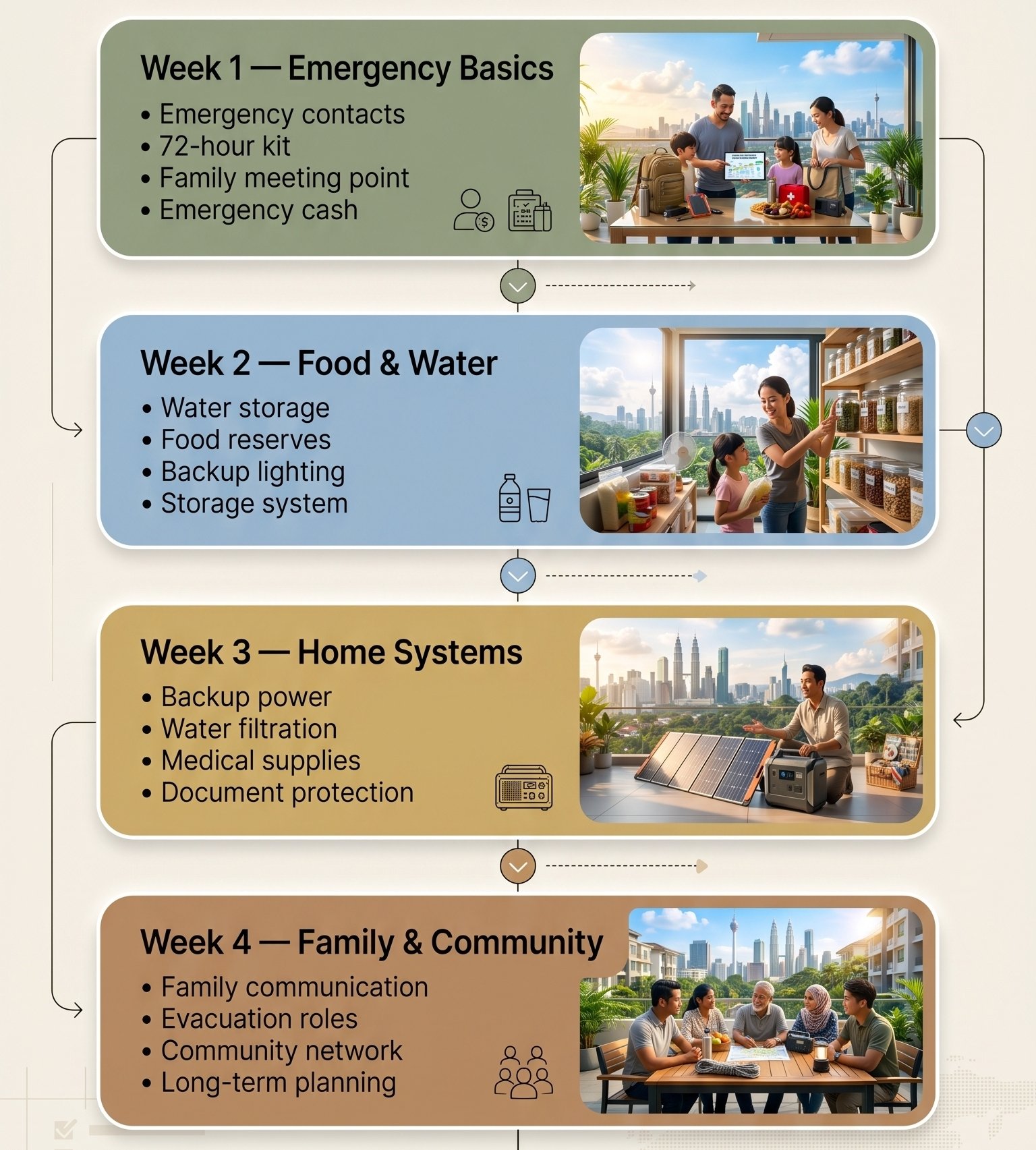 30-Day Emergency Preparedness Infographic