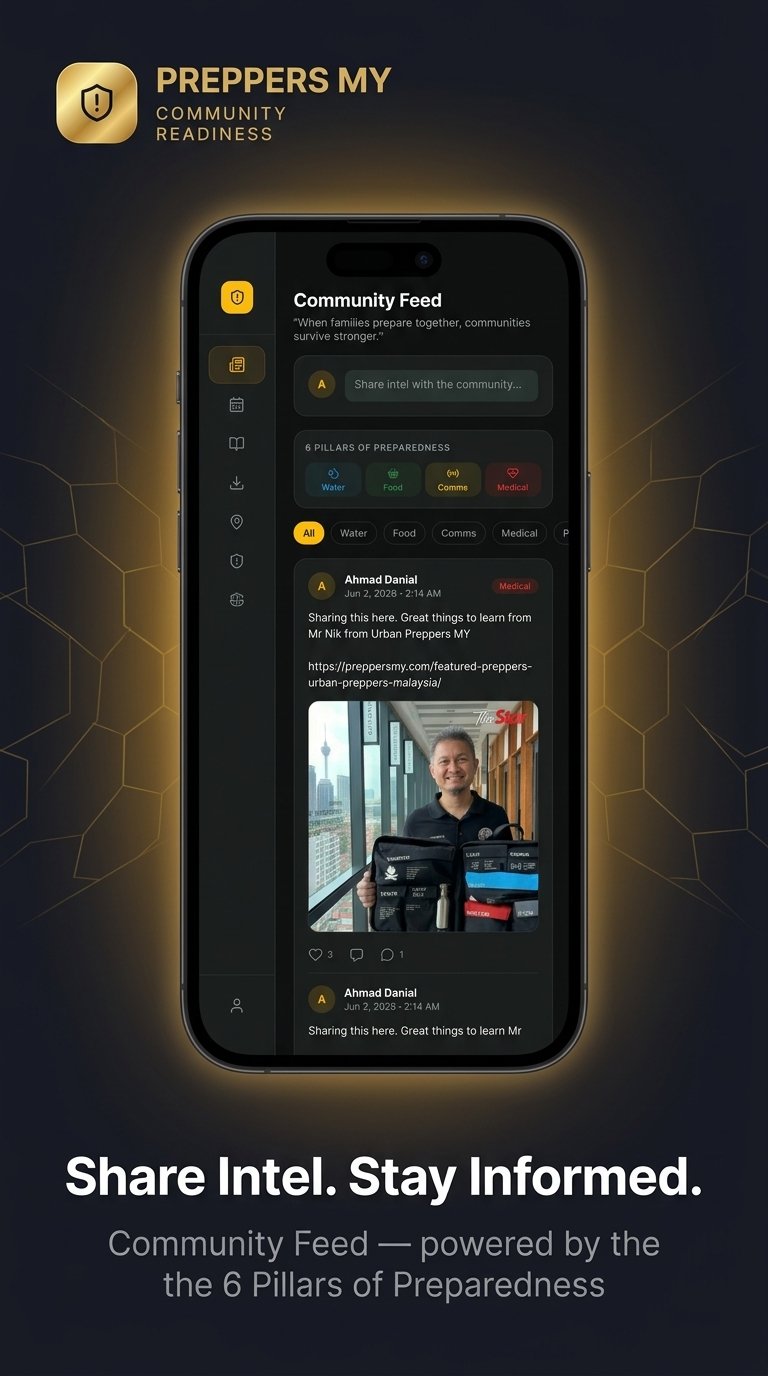 PreppersMY App Community Feed