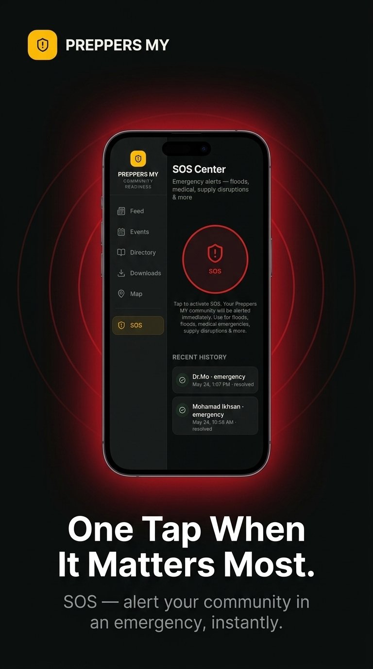 PreppersMY App SOS